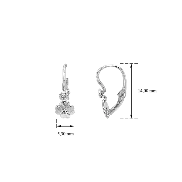 Golden Children Earrings with Zircones