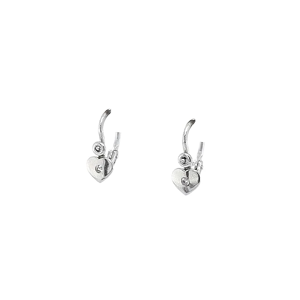 Children's Earrings Hearts with Zircons
