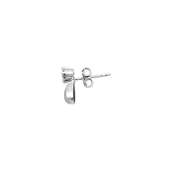 Elegant White Gold Earrings with Minimalist Design