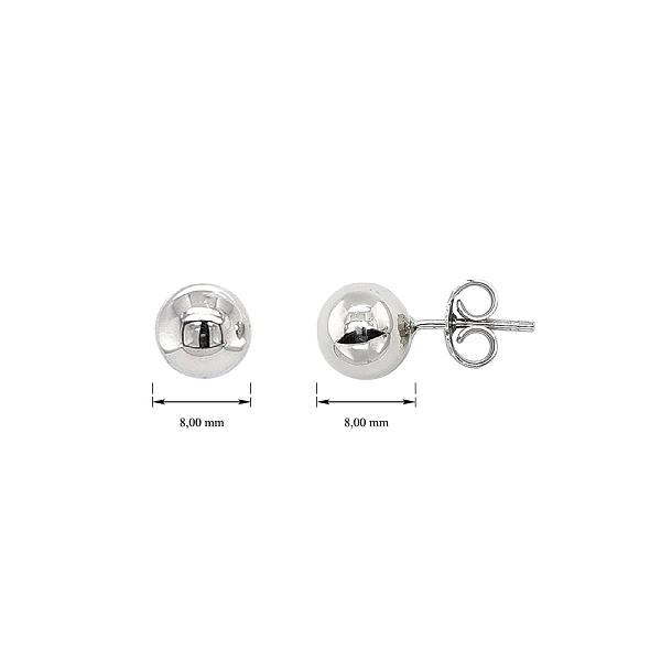 Fine White Gold Pecky Earrings