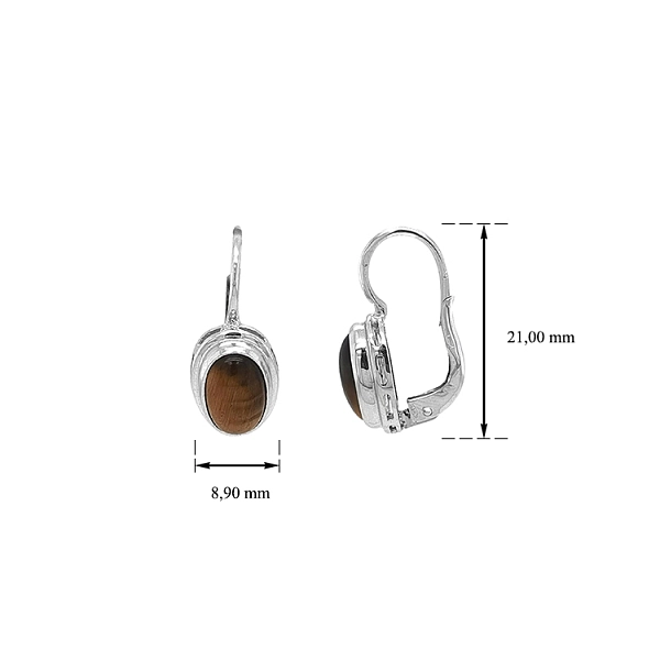 Gold Earrings with Tyrian Eye