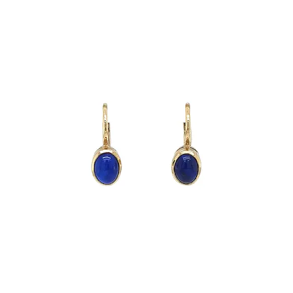 Gold Earrings with Lapis Lazuli - Delicacy and Strength in One Jewel