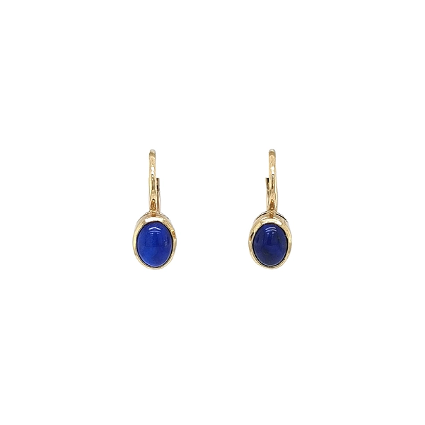 Gold Earrings with Lapis Lazuli - Delicacy and Strength in One Jewel