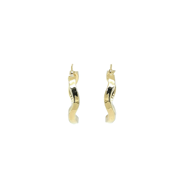 Gold Round Earrings