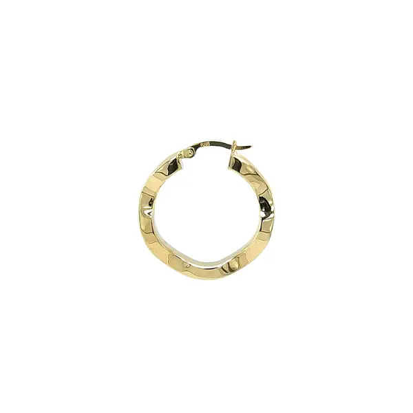 Gold Round Earrings