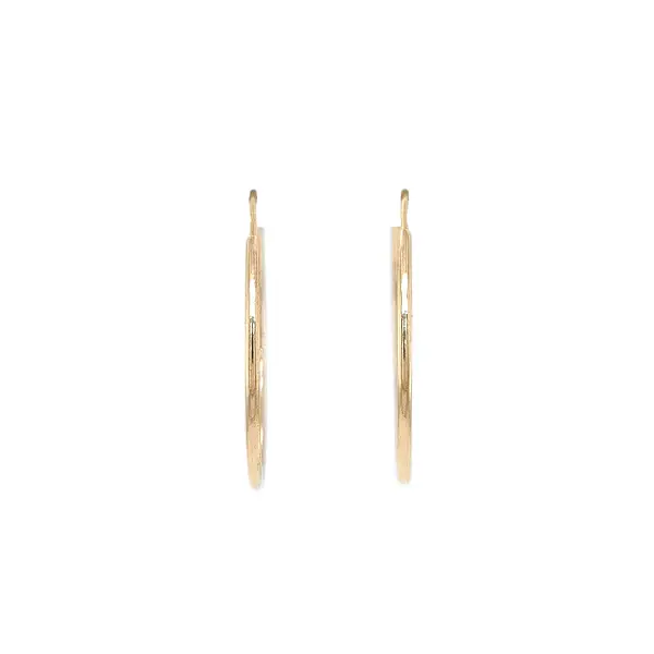 Gold Round Earrings