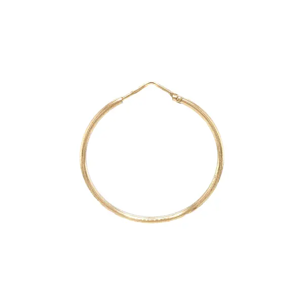 Gold Round Earrings