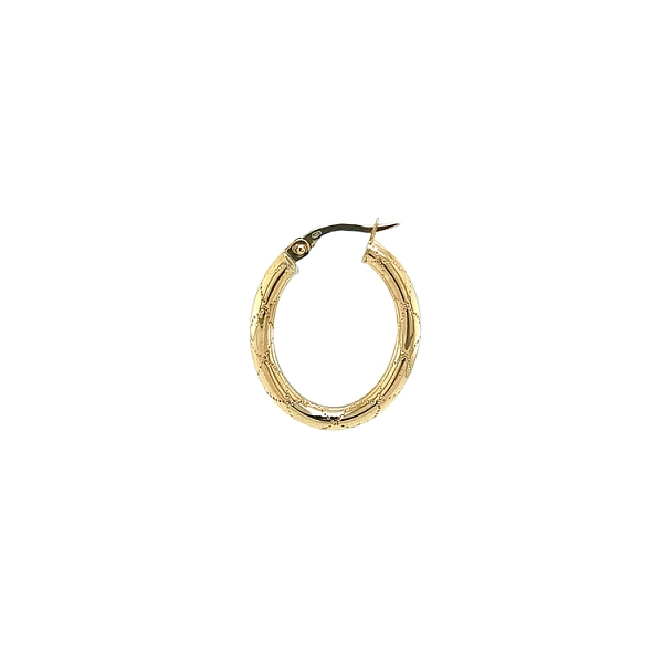 Gold Round Earrings