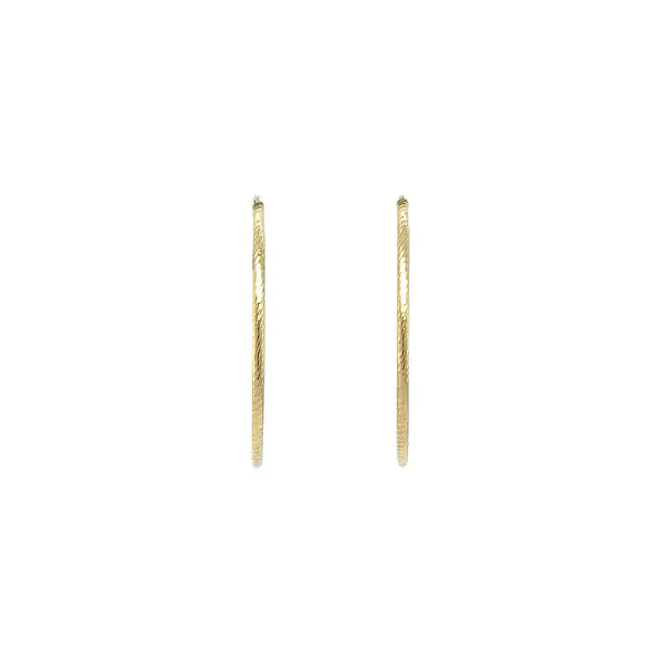 Gold Round Earrings