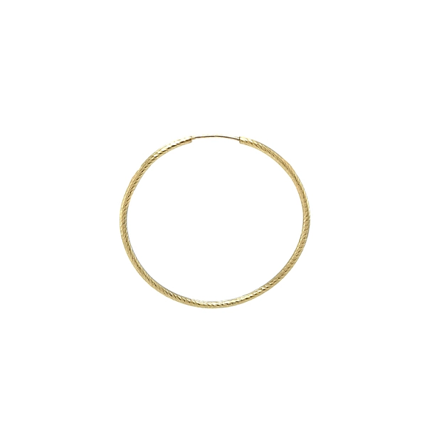 Gold Round Earrings