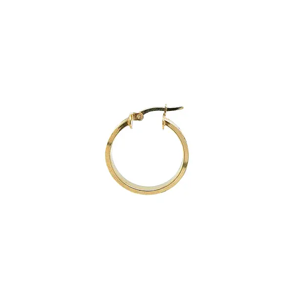 Gold Round Earrings