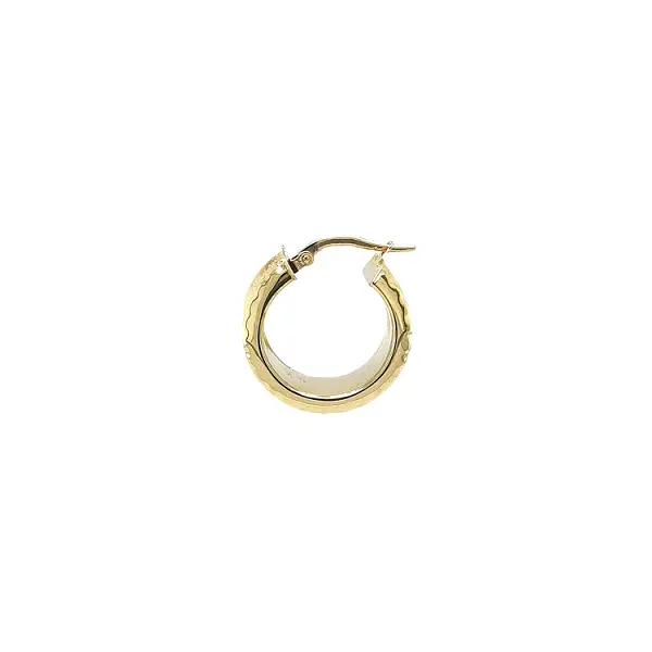 Gold Round Earrings