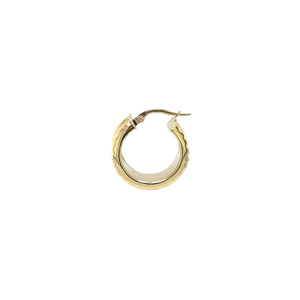 Gold Round Earrings