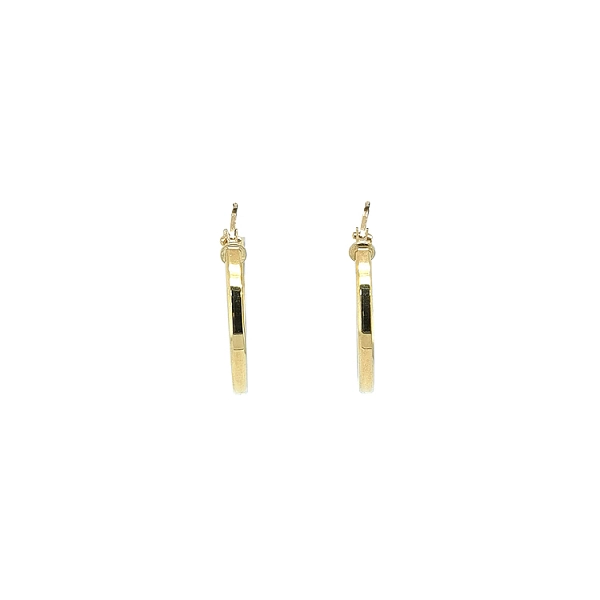 Gold Round Earrings