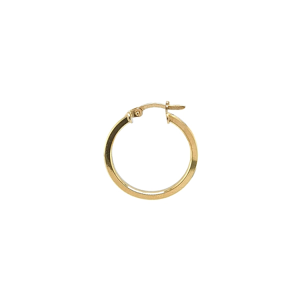 Gold Round Earrings