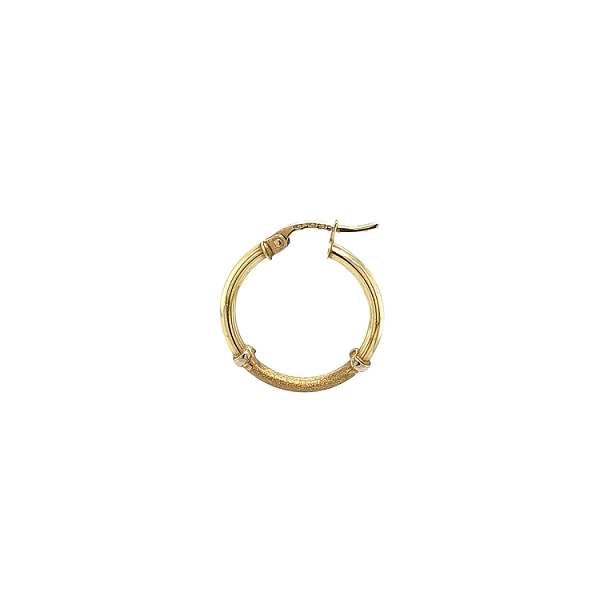 Gold Round Earrings