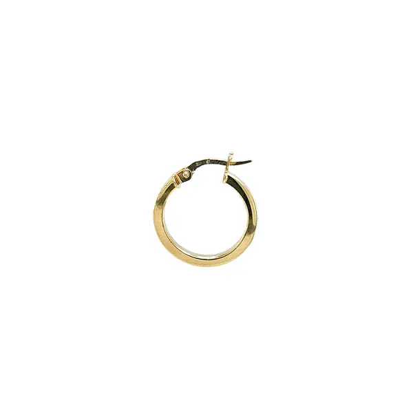 Gold Round Earrings