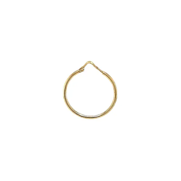 Gold Round Earrings