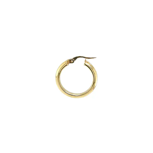 Gold Round Earrings