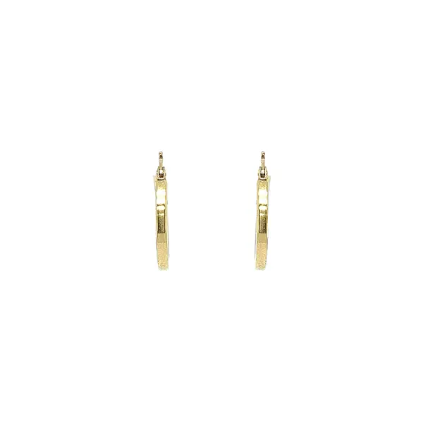 Gold Round Earrings
