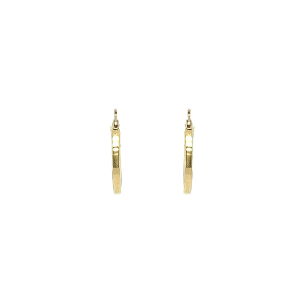 Gold Round Earrings