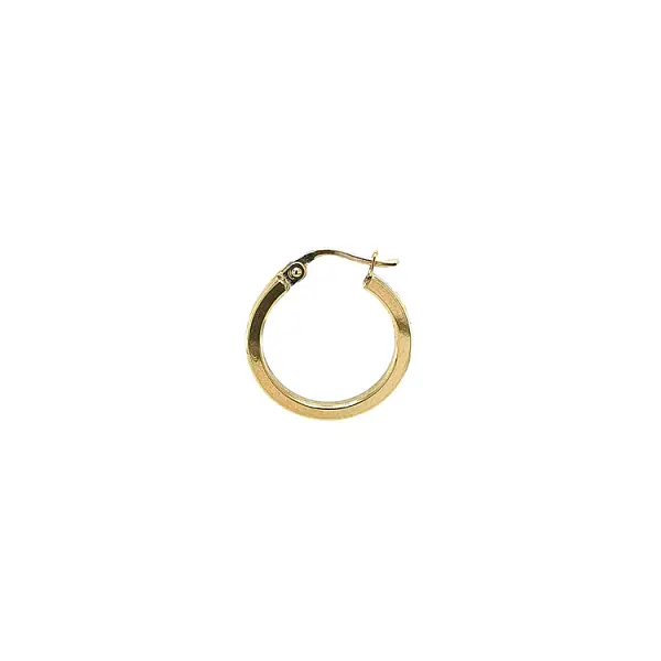 Gold Round Earrings