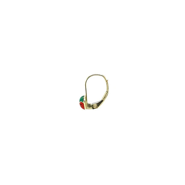Gold Earrings Strawberries
