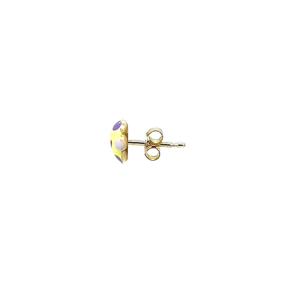 Gold Earrings with Smiling Motif for Joyful Moments