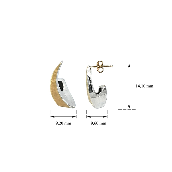 Earrings made of Combination Gold