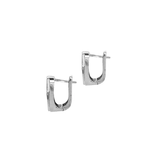 Gold Earrings with Zircons