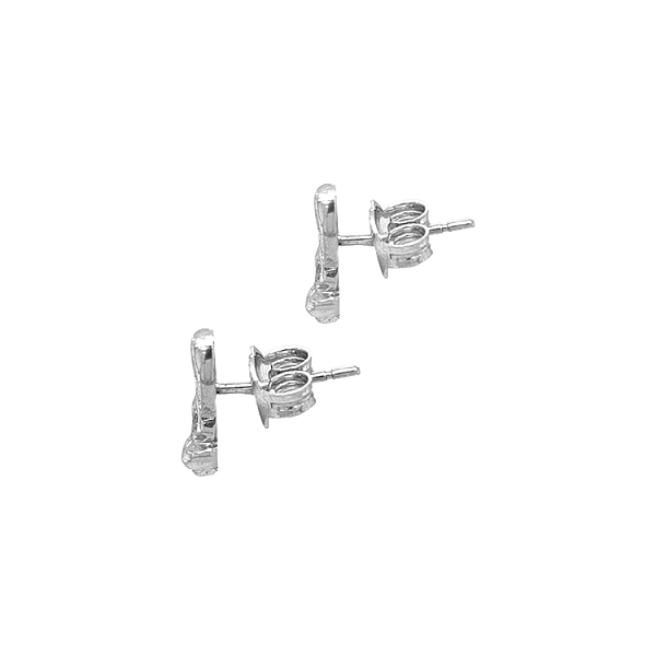 Golden Rabbit Earrings with Zircones