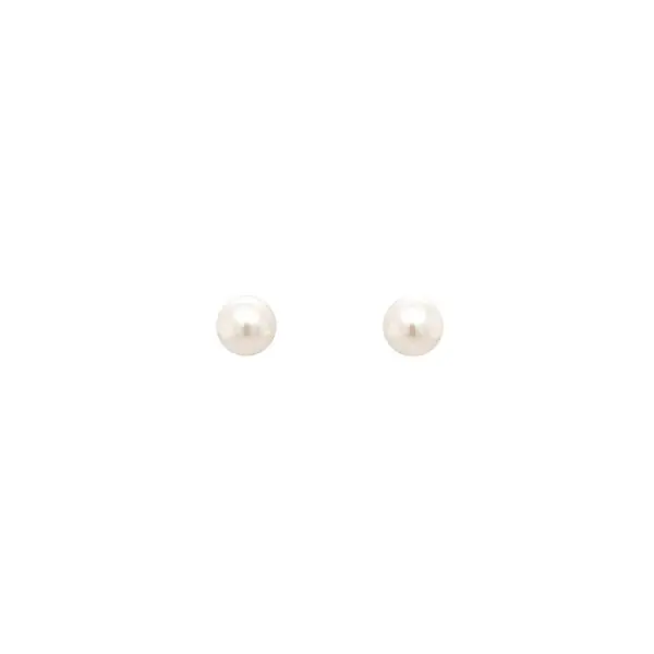 Pecky Earrings with White Gold Pearl