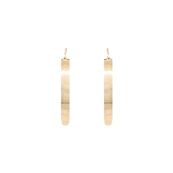 Gold Round Earrings