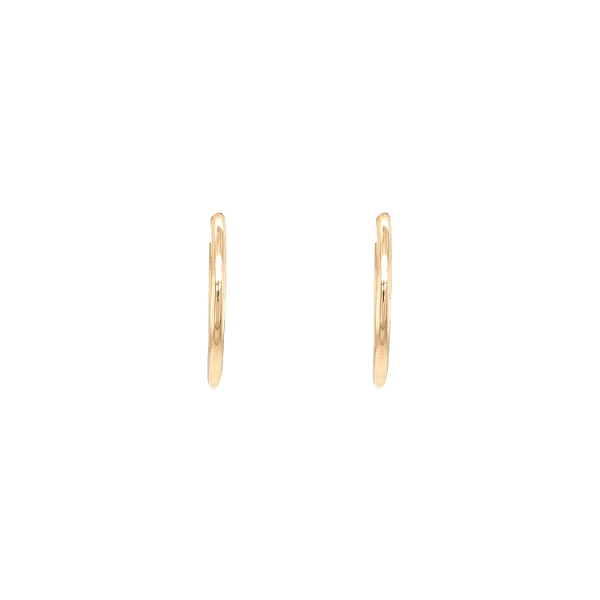 Gold Round Earrings