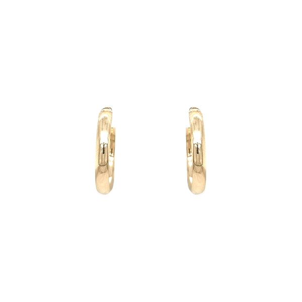 Gold Round Earrings