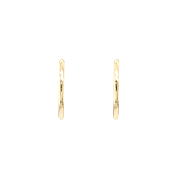 Gold Round Earrings