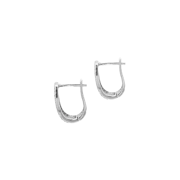 Gold Earrings with Zircons