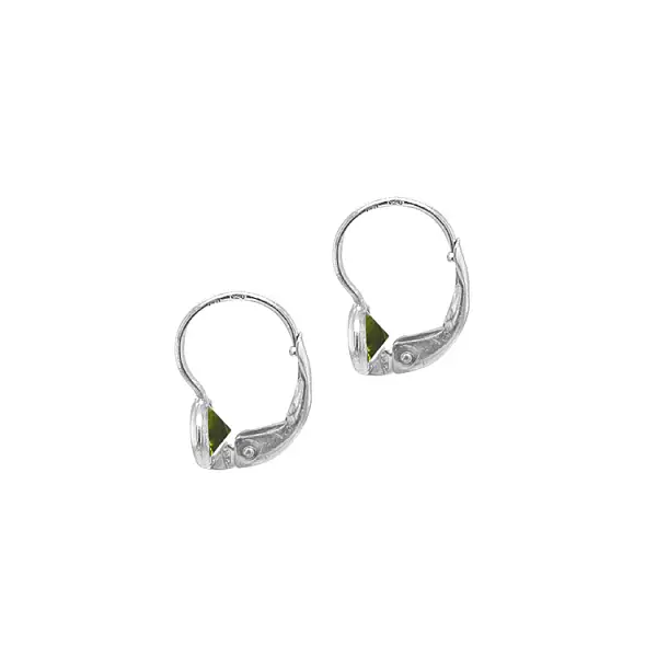 Gold Earrings with Zircons