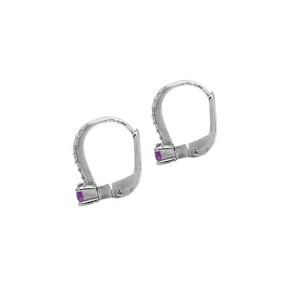 Gold Earrings with Zircons