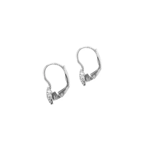 Gold Earrings Starfish with Zircons