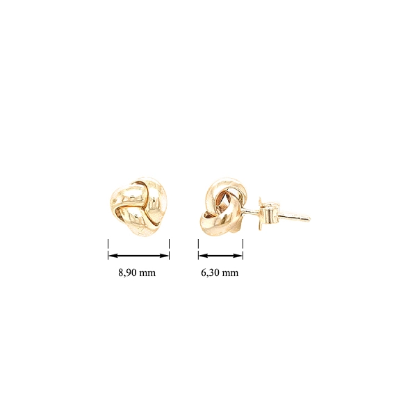 Gold Earrings Pecky
