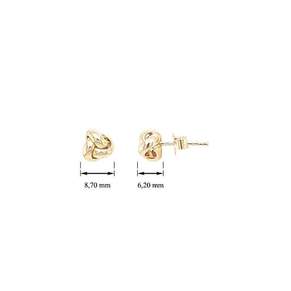 Gold Earrings Pecky