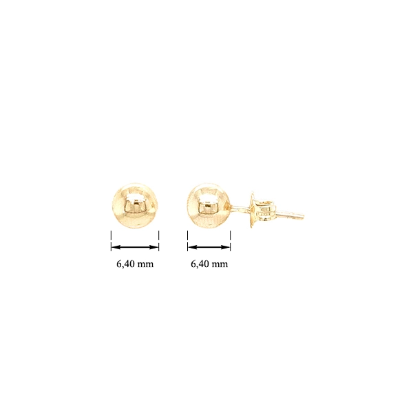 Gold Earrings Beads