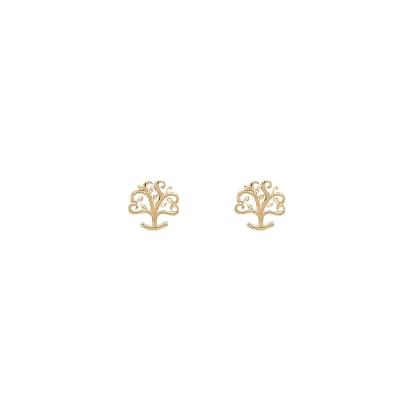 Gold Earrings Tree of Zittau