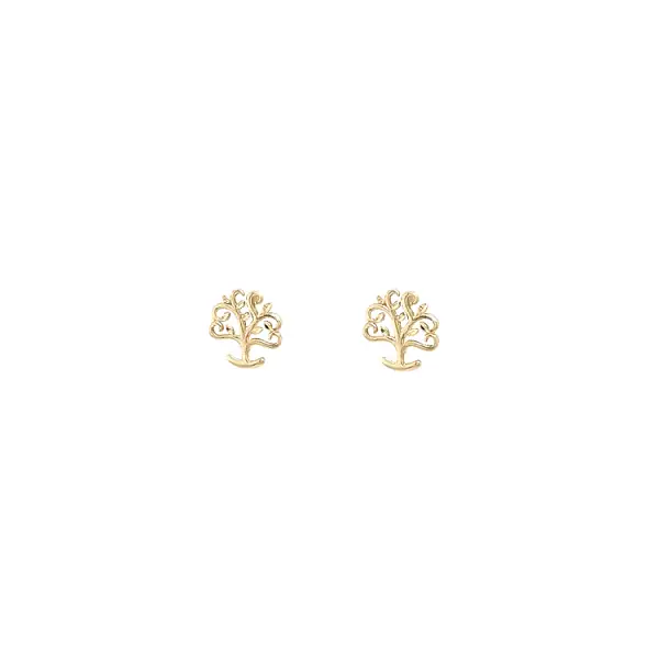 Gold Earrings Tree of Zittau