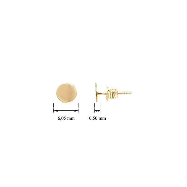 Gold Earrings Pecky