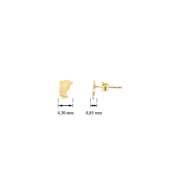 Gold Earrings Legs