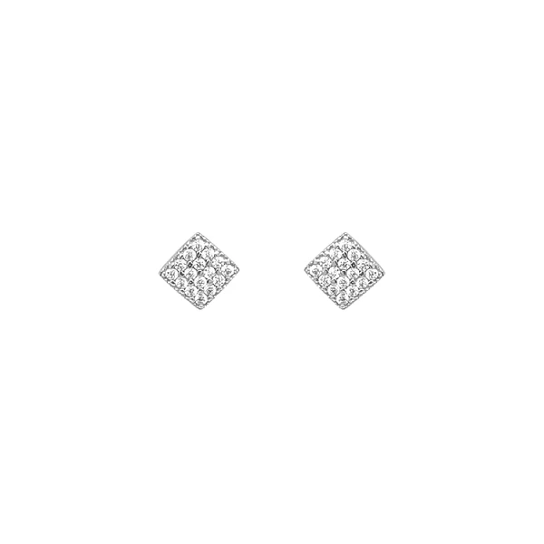 Gold Earrings Earrings with Zircons