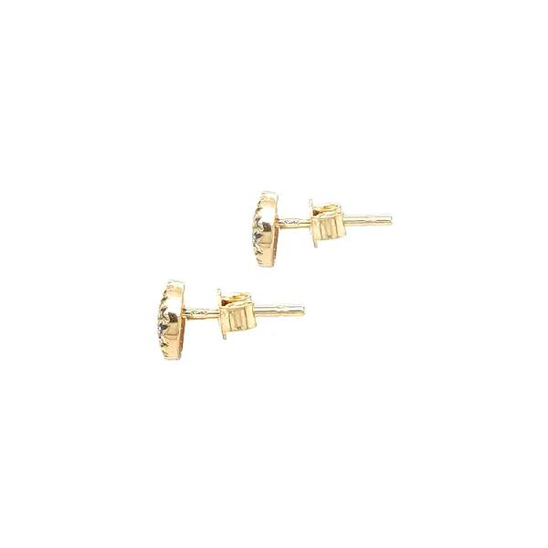 Gold Earrings Earrings with Zircons