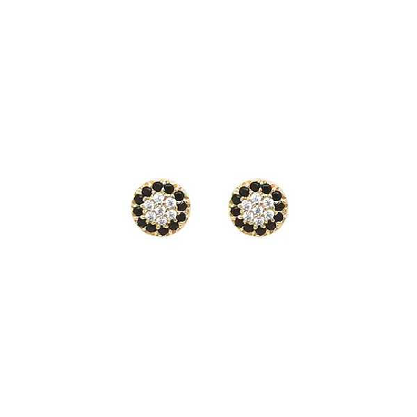 Gold Earrings Earrings with Zircons